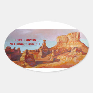 Bryce Canyon National Park Oval Sticker