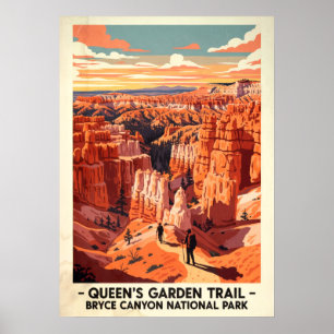 Bryce Canyon National Park Queen's Garden Trail Poster