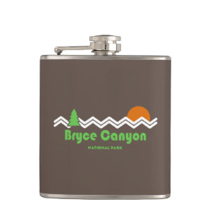 Bryce Canyon National Park Retro Hip Flask