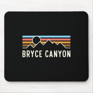 Bryce Canyon National Park Retro Mountain Camping Mouse Pad