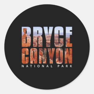 Bryce Canyon National Park-souvenir Gift-camping H Classic Round Sticker