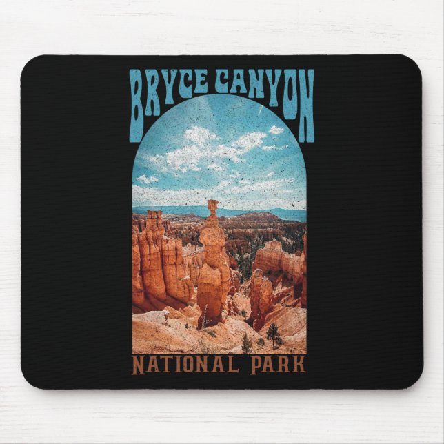 Bryce Canyon National Park Trail Explore Utah Camp Mouse Pad (Front)