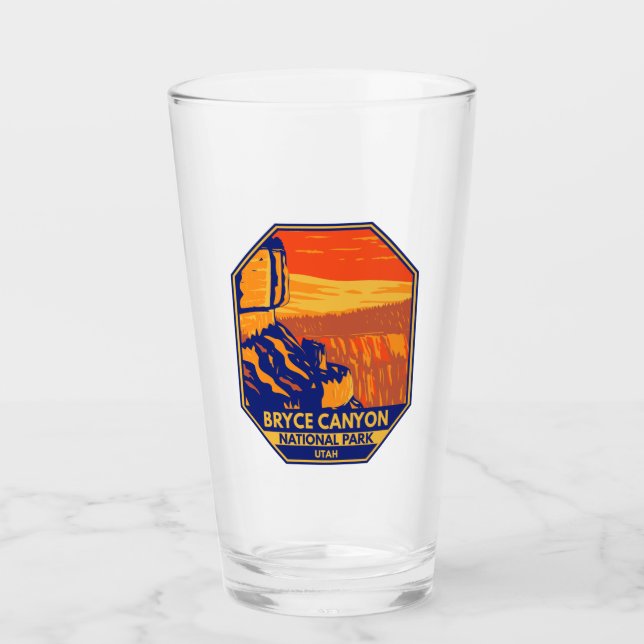 Bryce Canyon National Park Utah Inspiration Point Glass (Front)
