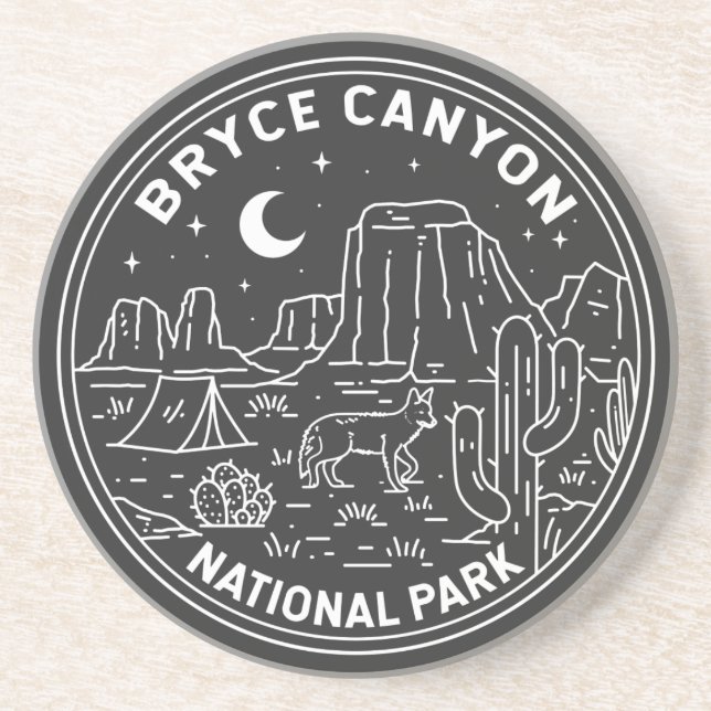 Bryce Canyon National Park Utah Monoline  Coaster (Front)