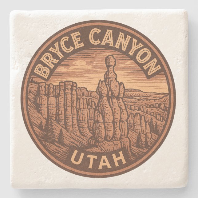 Bryce Canyon National Park Utah Stone Coaster (Front)