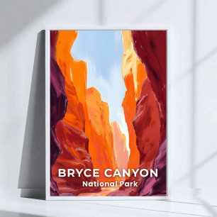 Bryce Canyon National Park   Utah Travel Poster