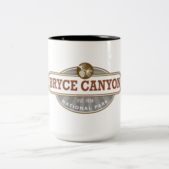 Bryce Canyon National Park Utah Two-Tone Coffee Mug (Center)