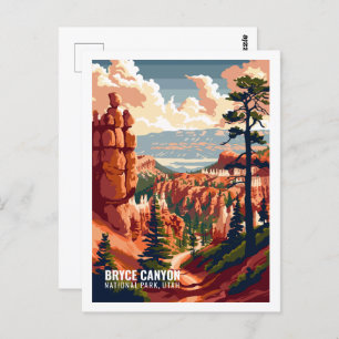 Bryce Canyon National Park Utah USA  Postcard