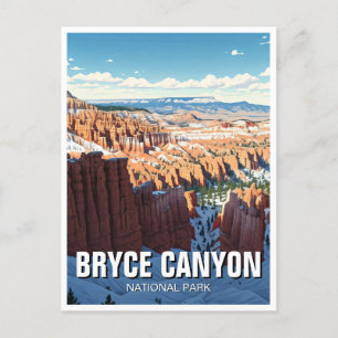 Bryce Canyon National Park Utah Winter Postcard