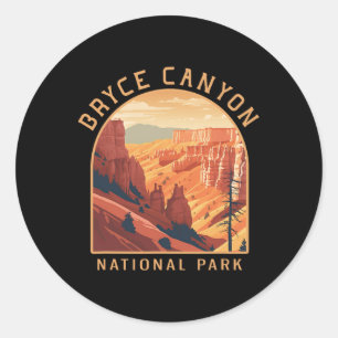 Bryce Canyon National Park Vintage Classic Round Sticker