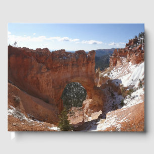 Bryce Canyon Natural Bridge Snowy Landscape Photo Guest Book