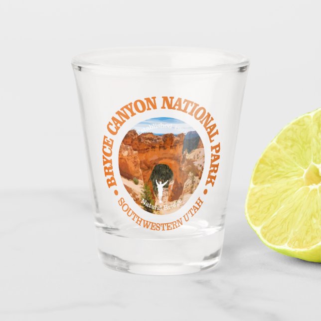 Bryce Canyon NP (rd)2 Shot Glass (Front)