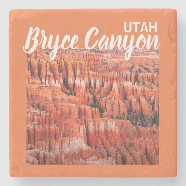Bryce Canyon Orange Stone Coaster (Front)