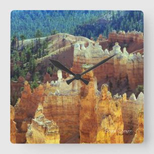 Bryce Canyon Square Wall Clock