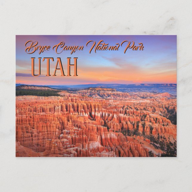 Bryce Canyon Sunset Postcard (Front)