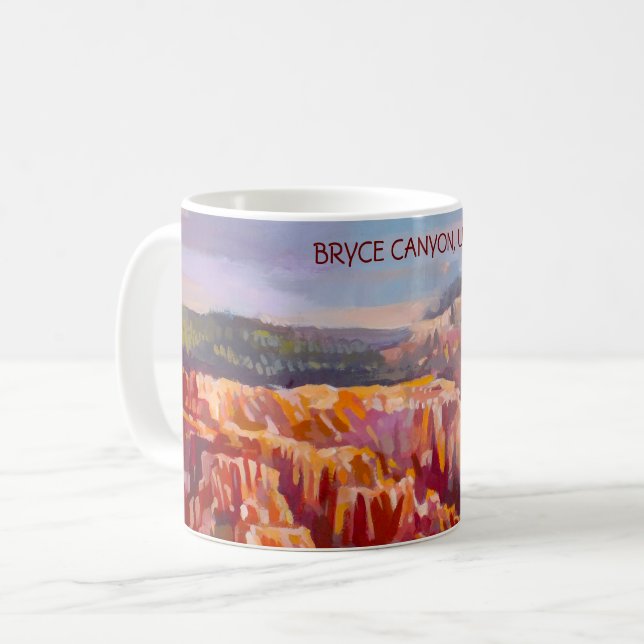 Bryce Canyon, UT - Inspiration Point Coffee Mug (Front Left)
