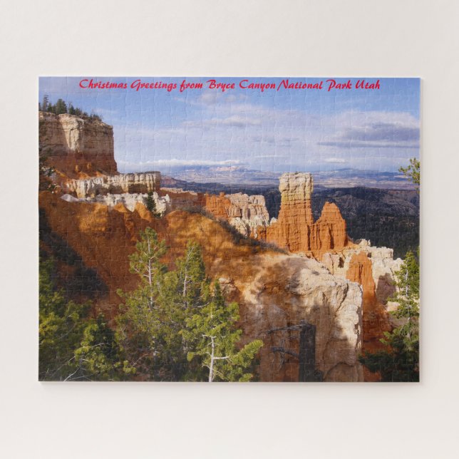 Bryce Canyon Utah. Christmas Greetings Jigsaw Puzzle (Horizontal)