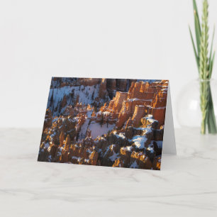 Bryce Canyon, Utah in Winter Holiday Card