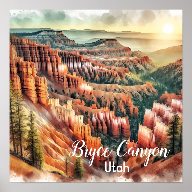 Bryce Canyon, Utah National Park Poster (Front)