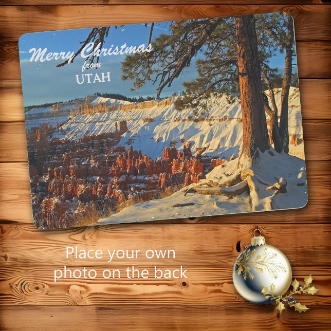 Bryce Canyon Utah Photo Template Christmas Card (Creator Uploaded)