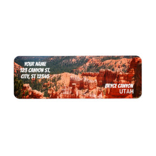 Bryce Canyon, Utah Return Address Label
