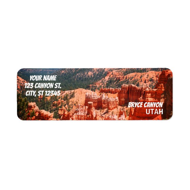 Bryce Canyon, Utah Return Address Label (Front)