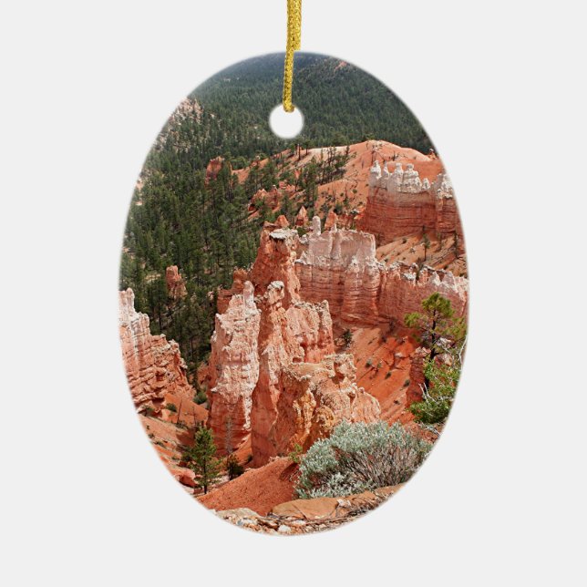 Bryce Canyon, Utah, USA 13 Ceramic Tree Decoration (Front)