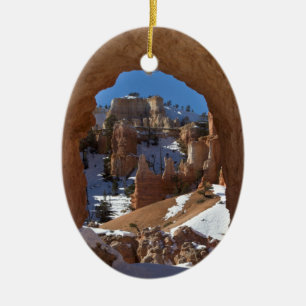 Bryce Canyon Winter Ceramic Ornament