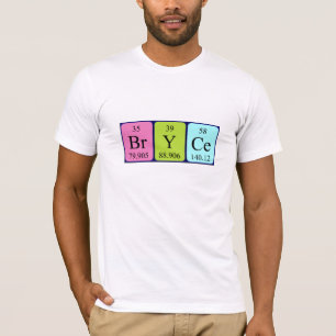 Bryce periodic table name shirt