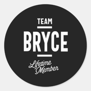 Bryce Personalised Name Birthday Gift Classic Round Sticker