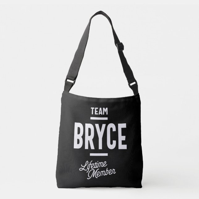 Bryce Personalised Name Birthday Gift Crossbody Bag (Front)