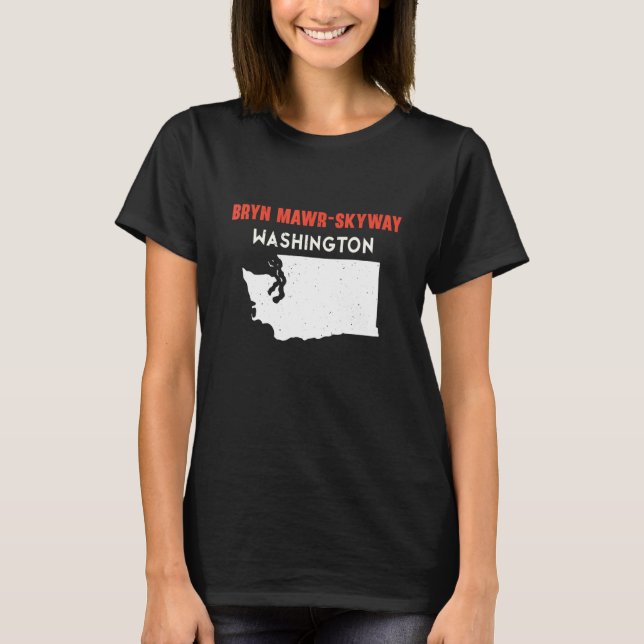 Bryn Mawr Skyway Washington USA State America Trav T-Shirt (Front)