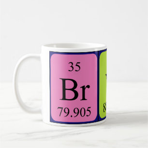 Bryn periodic table name mug