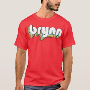 Brynn Retro Rainbow Typography Faded Style T-Shirt