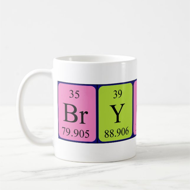 Bryony periodic table name mug (Left)
