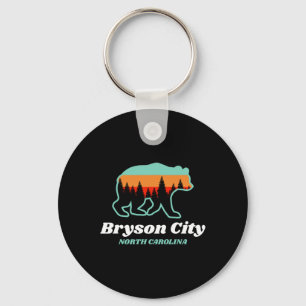 Bryson City North Carolina Bear Mountains Country  Key Ring