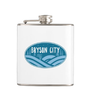 Bryson City North Carolina Outdoors Hip Flask