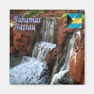 BS - Bahamas - Nassau - Garden Waterfalls Magnet