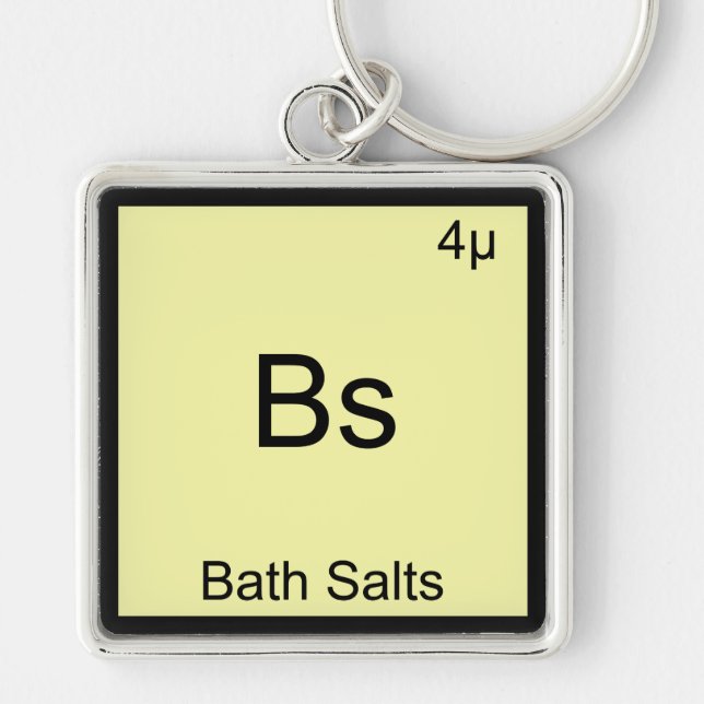 Bs - Bath Salts Funny Element Meme Chemistry Tee Key Ring (Front)