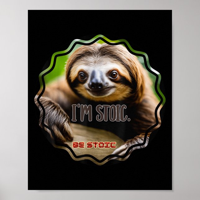 Bs Im Stoic Sloth  Poster (Front)