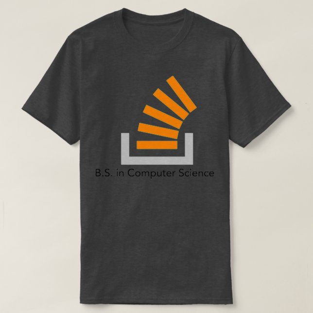 BS in Stack Overflow T-Shirt (Design Front)