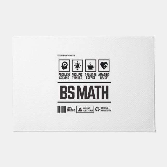 bs math doormat (Front)