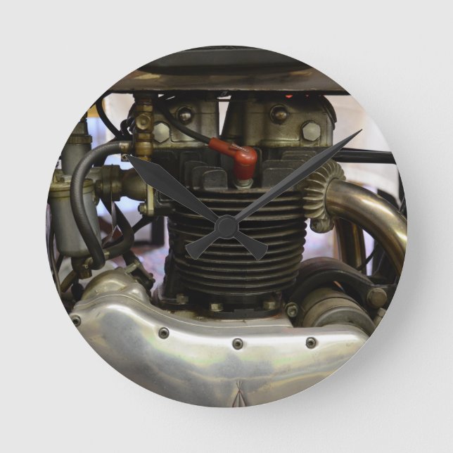 BSA A7 Motor Round Clock (Front)