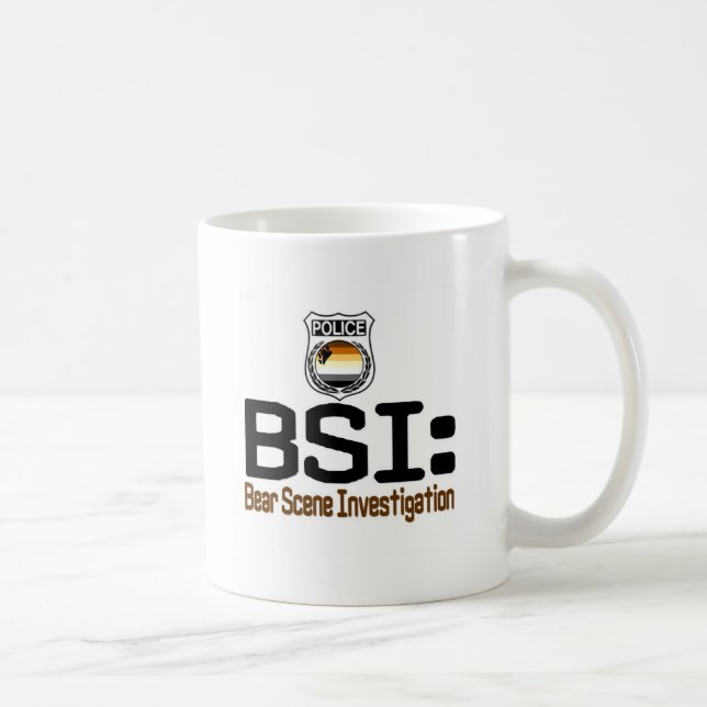 BSI:  Bear Scene Investigation Coffee Mug (Right)