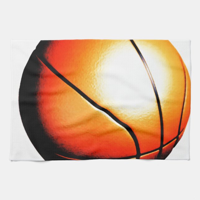 Bsketball Tea Towel (Horizontal)