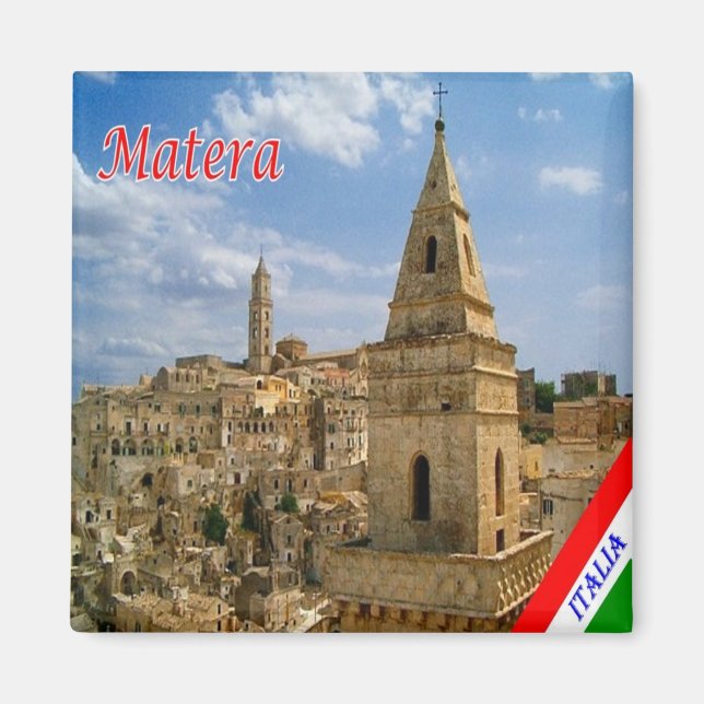 BSL013 MATERA, Basilicata, Italy, Fridge Magnet (Front)