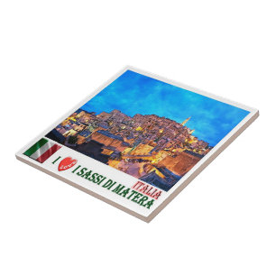 BSL018 MATERA The Sassi of Matera  I Love, Ceramic Tile