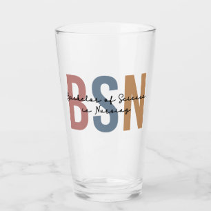 BSN Bachelor of Science in Nursing Graduation Glass