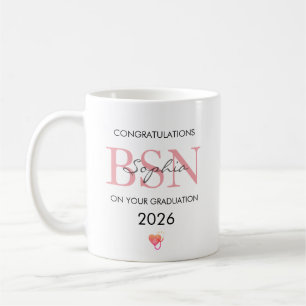 BSN Graduation Personalised Name Class of 2026 Coffee Mug