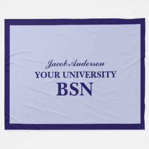 BSN Graduation Personalised Name Fleece Blanket